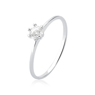 Anél prata 925 solitário zircônia 3mm - Prata legitima em Oferta na Shopee