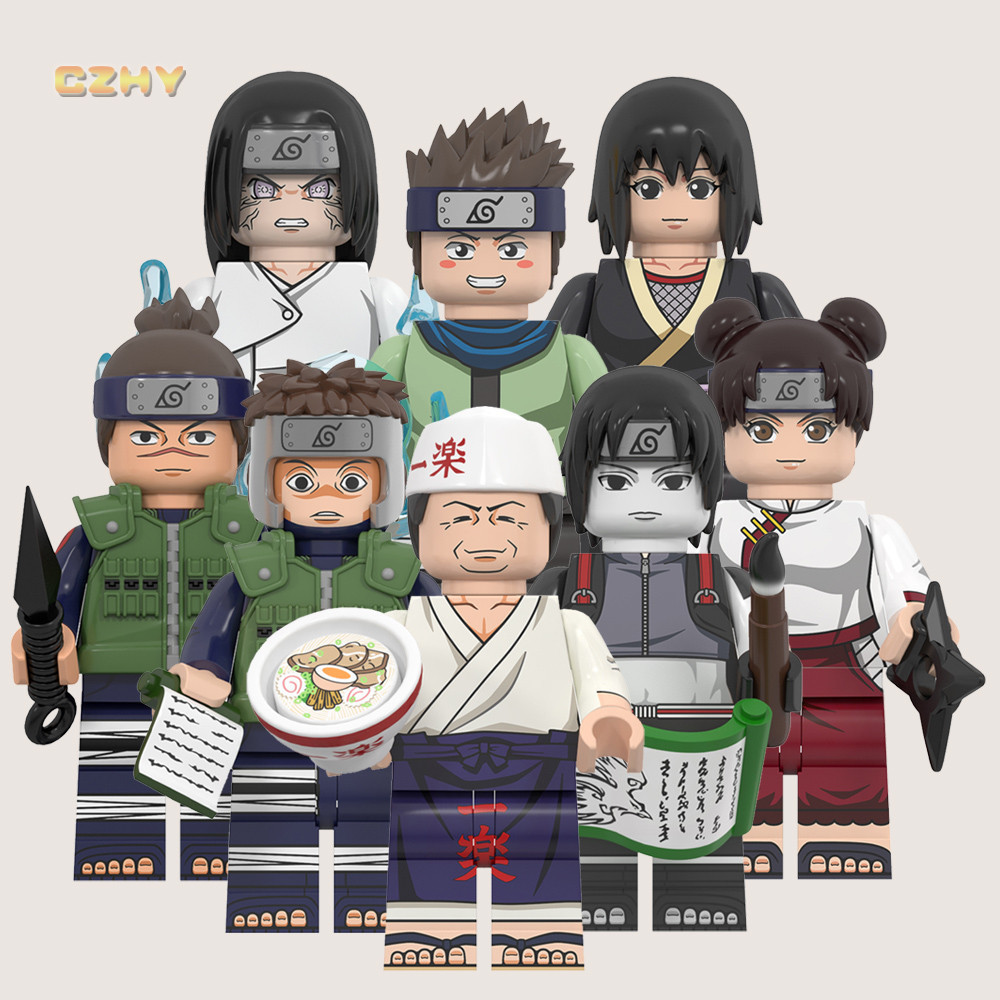 WM6153 Yamato Umino Iruka Sai Tenten Hyuga Neji Konohamaru Ichiraku Shizune Uzumaki Mini Blocos De Construção Kids Toys