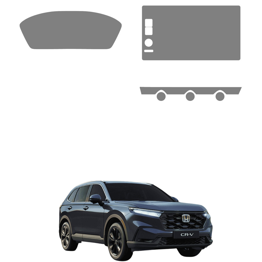 Película PPF Proteção Kit Velocímetro Multimídia Console AR Honda CR-V 2025 2026 Transparente TPU Anti Risco