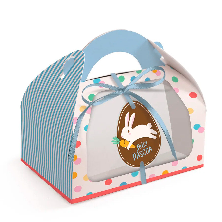 Caixa Maleta de Páscoa Com Visor - Jump - 10 unidades - Cromus - Rizzo em Oferta na Shopee