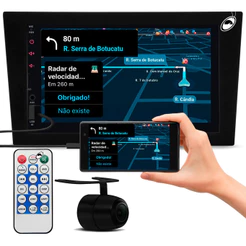 Multimídia Corsa Montana Vectra Meriva Espelhamento Bluetooth USB SD Card + Moldura + Câmera Ré