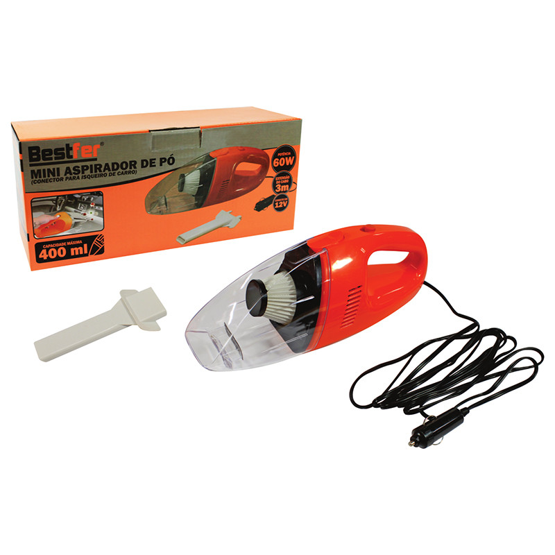 Aspirador de pó portátil Aspirador Para Carro com tomada 12V 60W