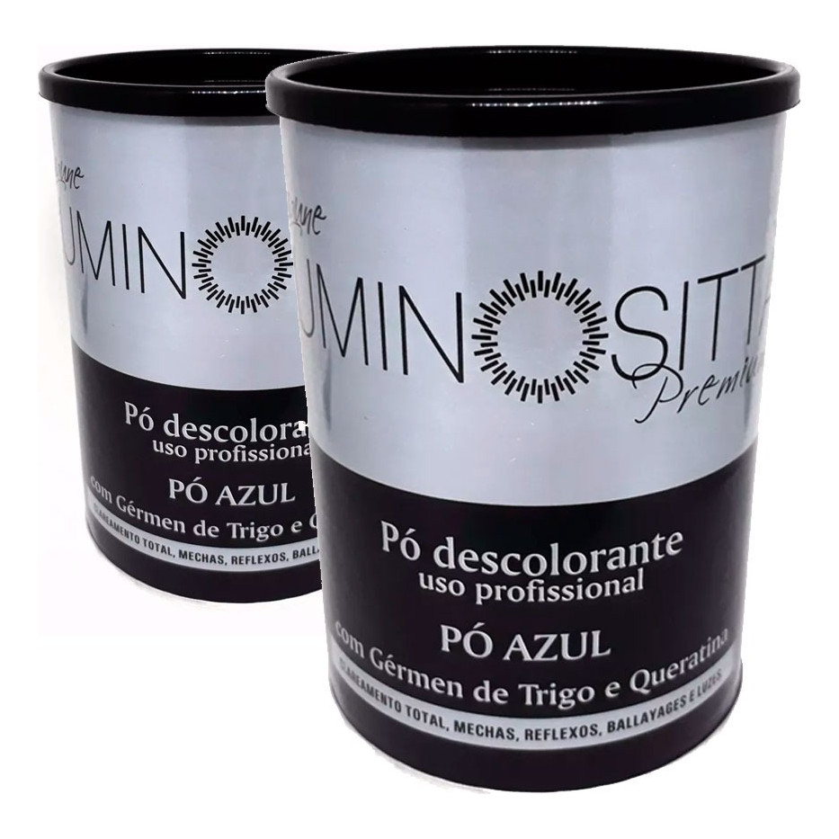 2 Pó Descolorante Profissional Premium Luminositta Pó Azul