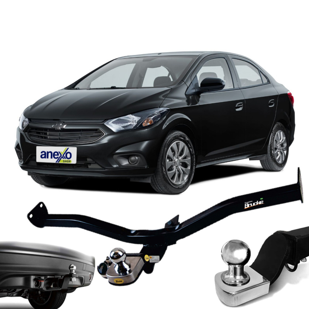 Engate Reboque Chevrolet Joy Plus 2020 a 2022 Brucke GM3014 Rabicho Tração 700kg Haste fixa