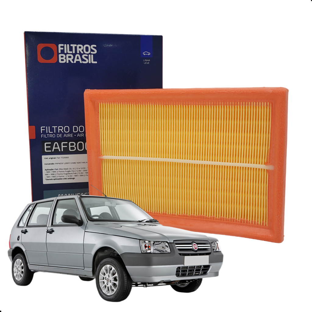 Filtro De Ar Motor Fiat Uno Mille Fire Fiorino 1.0 1.5 8v em Oferta na Shopee