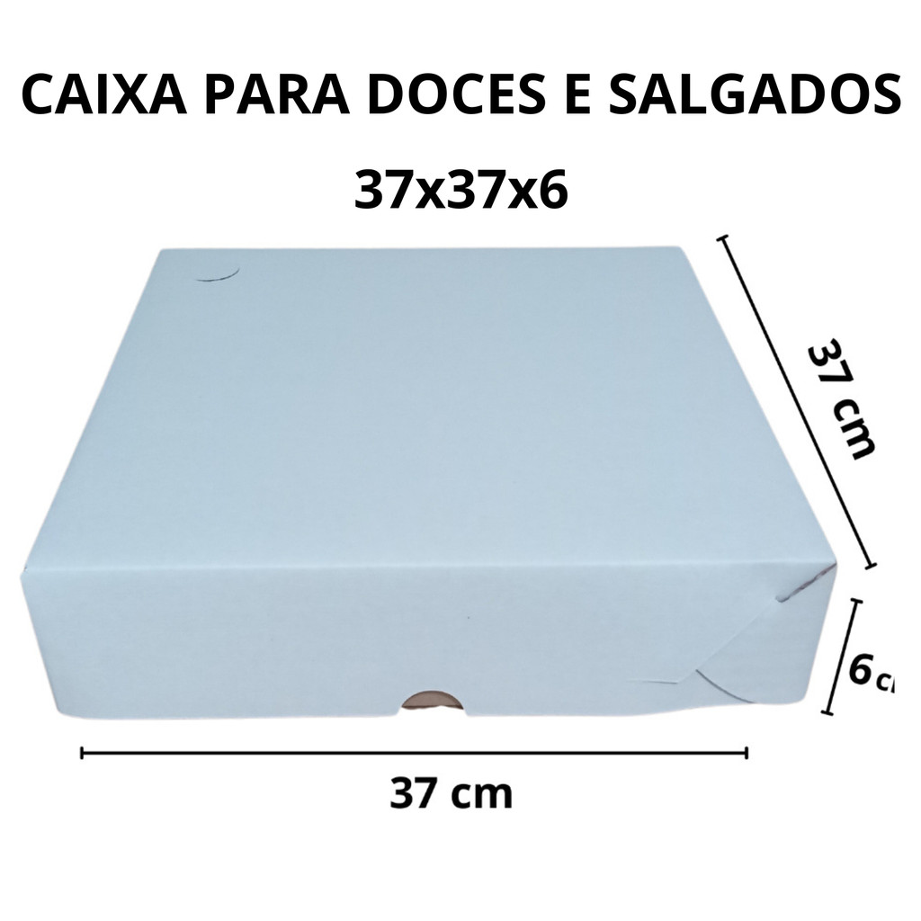 Caixa De Papelão Para Transporte de Doces Brigadeiros Salgados 37 CM em Oferta na Shopee