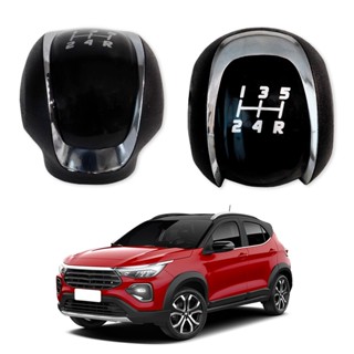 Manopla de Câmbio 5 Marchas Fiat Pulse 2022 a 2025 Preta Aro Cromado em Oferta na Shopee