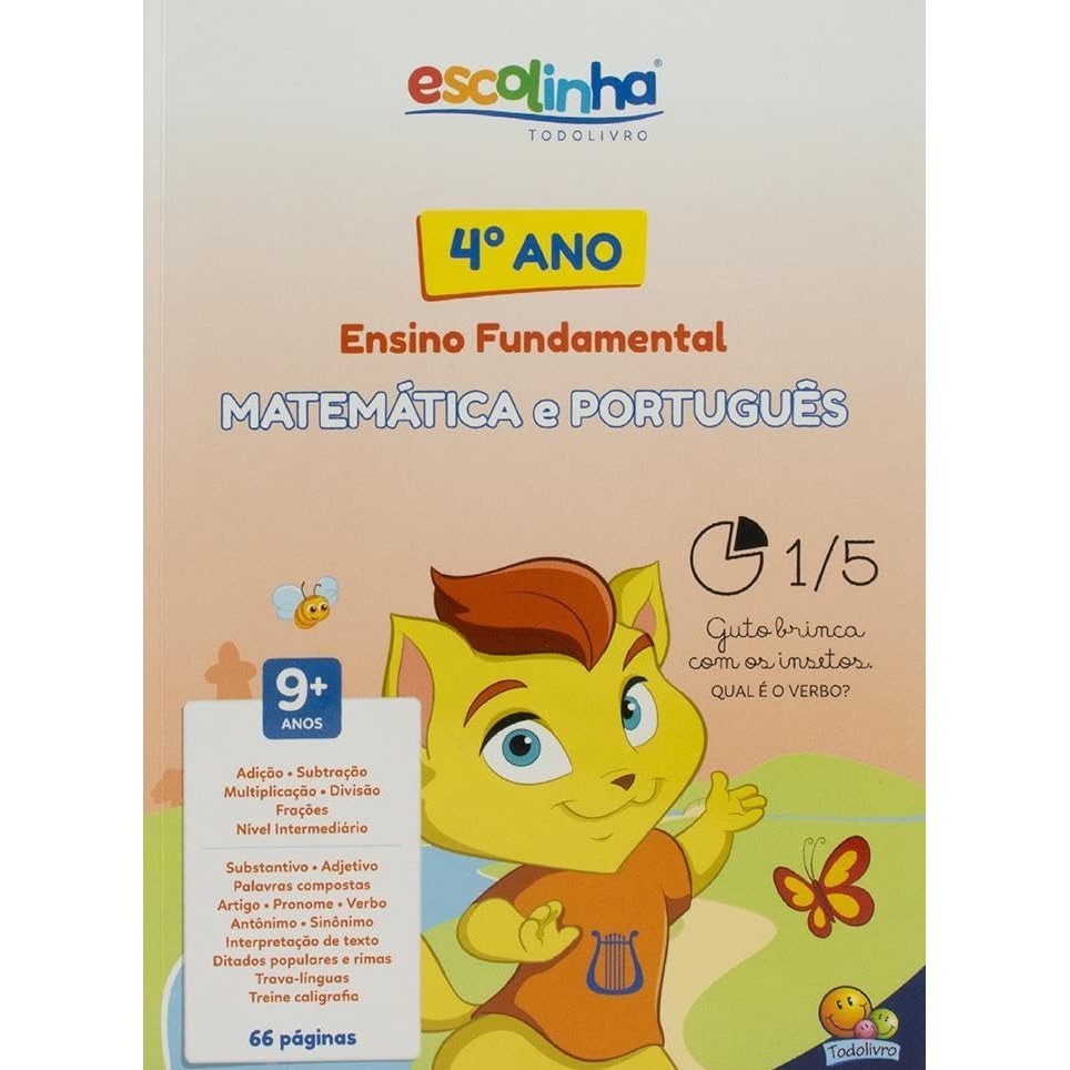 Escolinha Todolivro - 4º Ano - E. Fundamental - Matemática e Português
