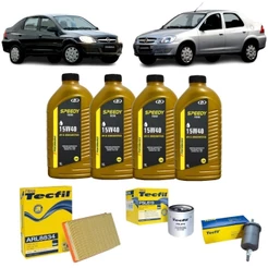 Kit Troca De Oleo E Filtros Prisma Celta 1.0 1.4 15w40 Semisintetico revisão completa original GM