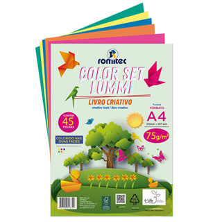 Livro atividades criativo Lummi 75g com 45 folhas Romitec