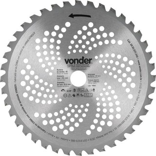 Lâmina Circular p/ Roçadeira c/ Videa 255x25,4x40  Vonder em Oferta na Shopee