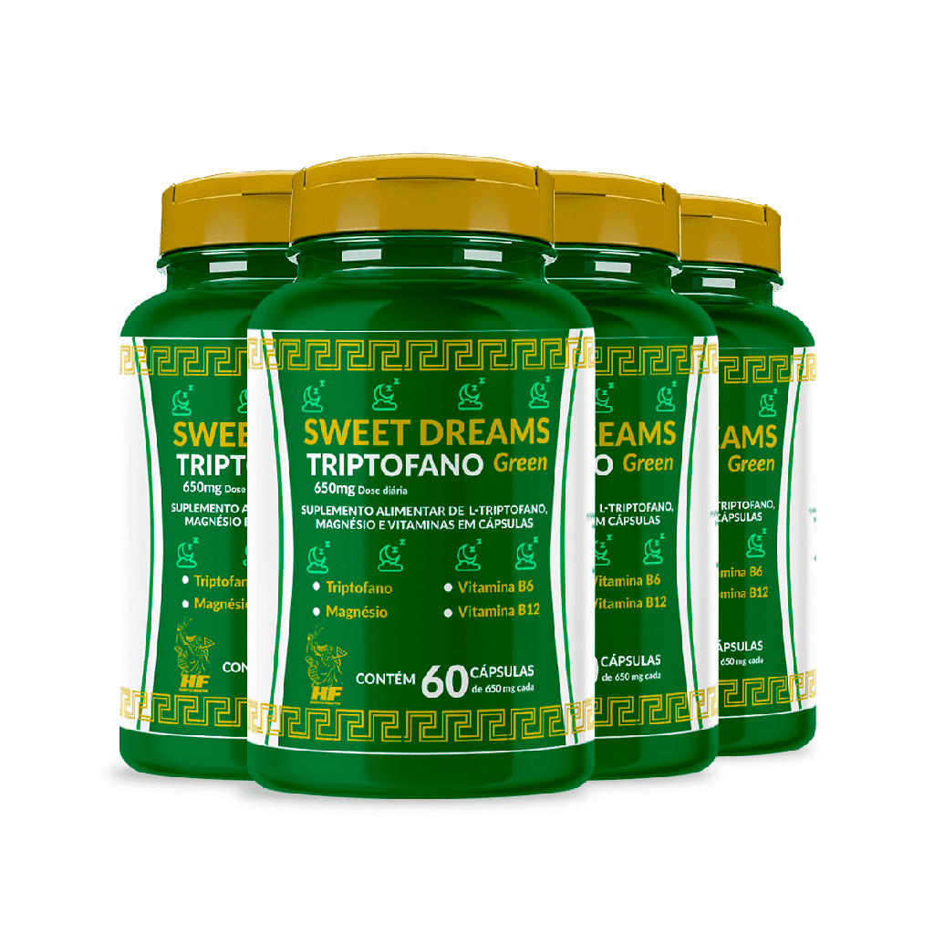 4X TRIPTOFANO SWEET B6+B12+MAGNÉSIO 60CAPS