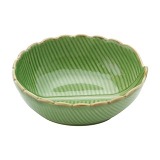 Centro de Mesa Lyor Banana Leaf Verde de Ceramica 11,5cm
