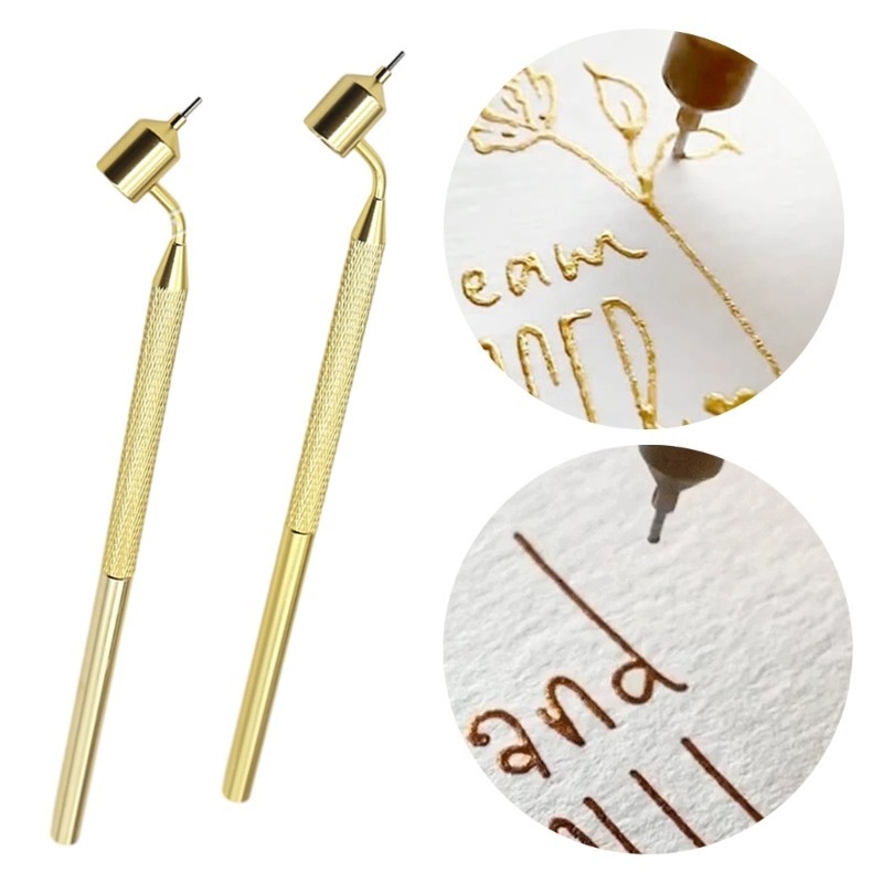 Estone Detalhando Linha Fina Aplicador Caneta Ouro Fluido Escritor