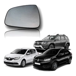 Lente Retrovisor Renault Logan 2009 2010 2011 2012 Direito