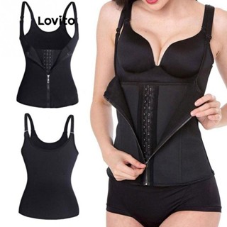 Lovito Shapewear Casual Com Fivela Lisa Para Mulheres LNL47235