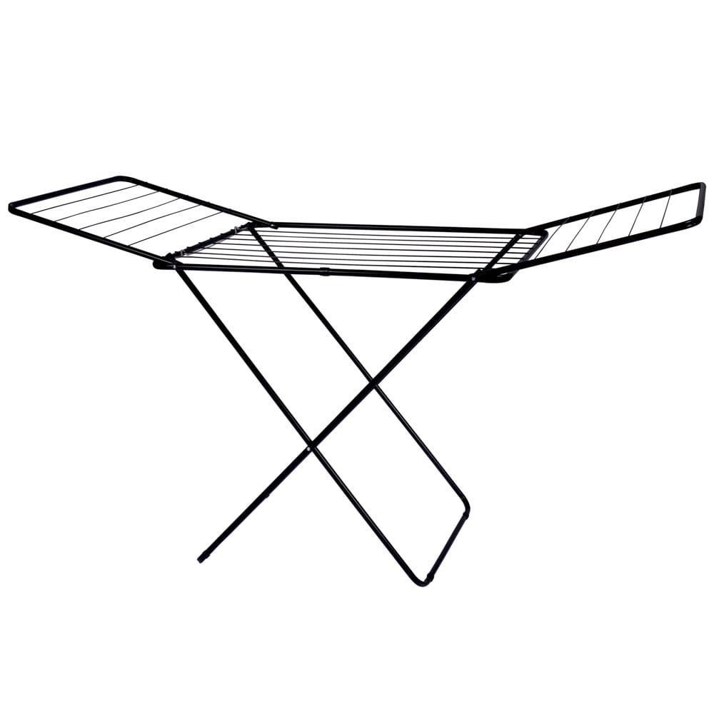 Varal de Chão com Abas Maxi Preto 006217 MOR em Oferta na Shopee