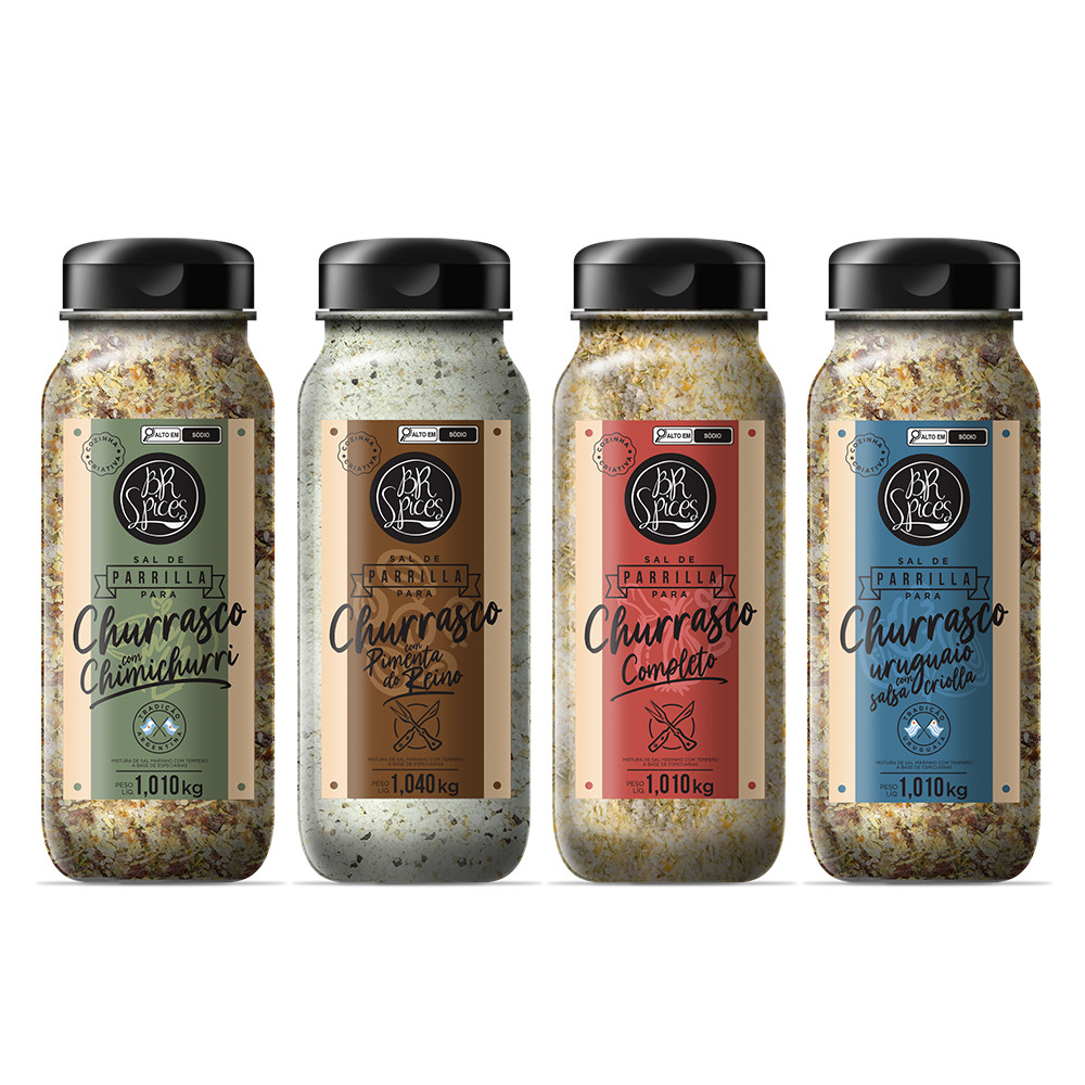 Kit Temperos 100% Parrilla - BR Spices Cozinha Criativa em Oferta na Shopee