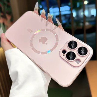 Capa Magnética Fosca Original AG Para iPhone 16 15 14 13 12 11 Pro Max Deluxe Com Protetor De Lente HD Suporta Magsafe em Oferta na Shopee