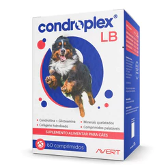 Condroplex Lb 120gr 60 Comprimidos Avert Cães Grandes 120 g