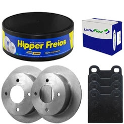 Kit Pastilha Disco Freio Gol G1 1.6 83 A 93 Dianteiro Sólido