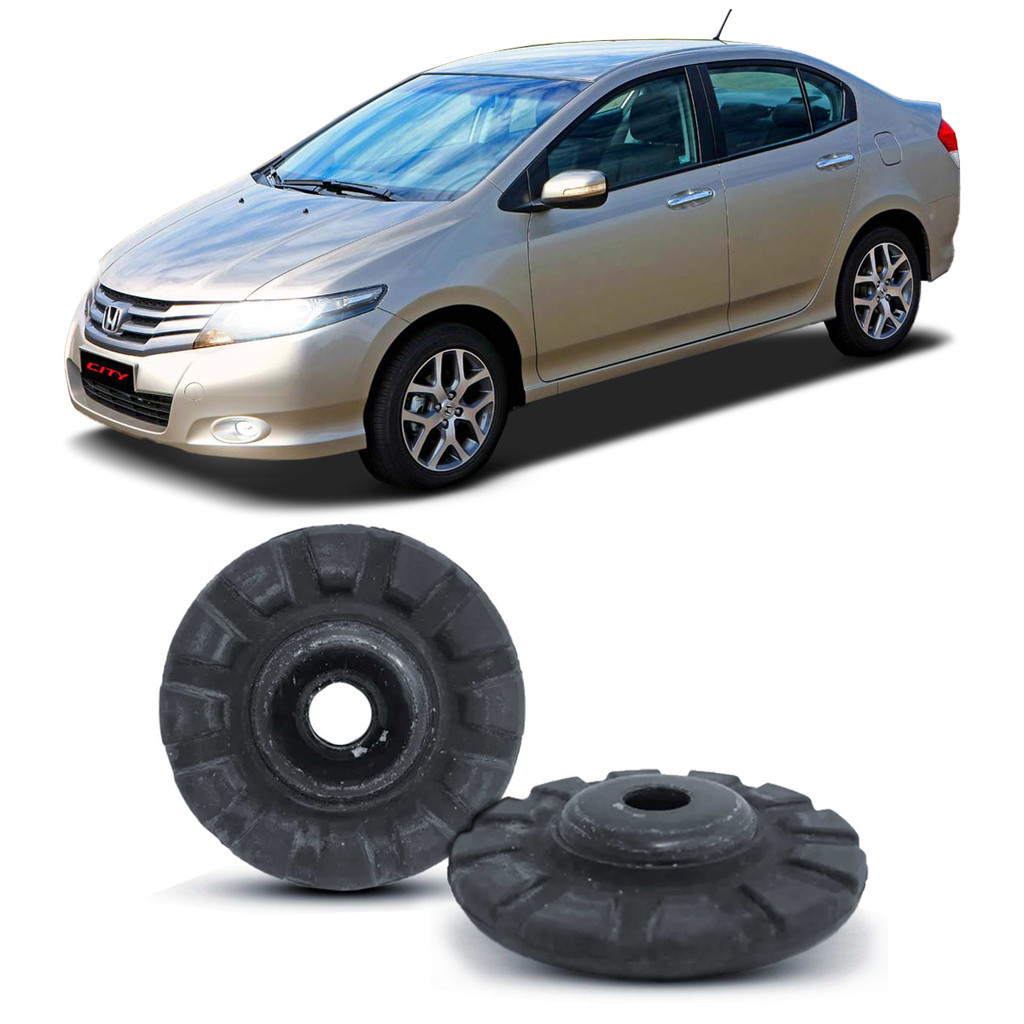 Par Kit Calço Prato Superior Mola Suspensão Dianteira Amortecedor Dianteiro Honda City 2009 2010 2011 2012 2013 2014