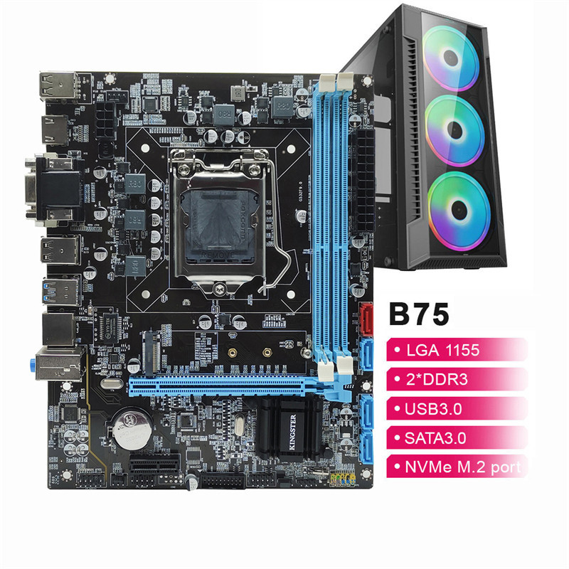 B75 Placa Mãe LGA 1155 Memória DDR3 SATA III M.2 Nvme Usb 3.0 Para Intel LGA1155 Core I7 I5 I3 CPU Placa Mãe Suporte Para Placa Mãe Desktop