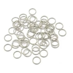 Argola Elo Metal P/ Bijuterias Prata 10mm- 100 Peças