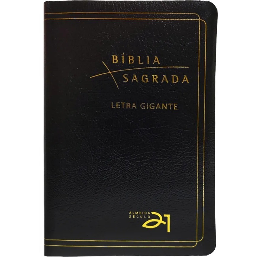 Bíblia Sagrada | A21 | Letra Gigante | Luxo | Couro Preta em Oferta na Shopee