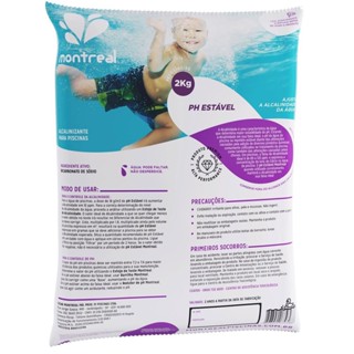 Barrilha para Piscinas Estabilizador de PH 2 KG MONTREAL em Oferta na Shopee