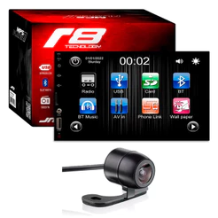 Central Multimidia R8 Mp5 7 Polegadas BT USD SD 1080 pixel RGB com Câmera Ré de Excelente Qualidade