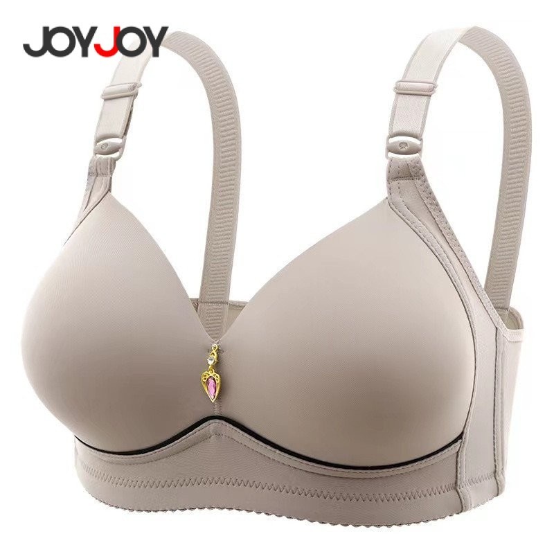 Sutiã Confortável Sem Fio Tamanho Grande 36-46, Push Up Fino Ajustável, Elevador de Busto Respirável e Sem Aro em Oferta na Shopee