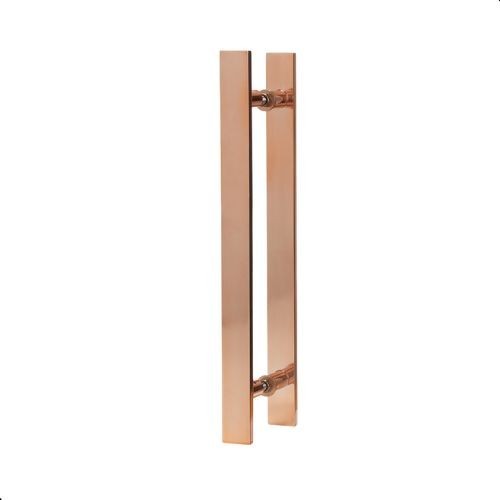 Puxador Para Portas Madeira / Vidro 60 Cm Alumínio Rose