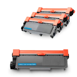 Kit com 3 Cartuchos Toner Compatível TN2340 TN2360 TN2370 TN660