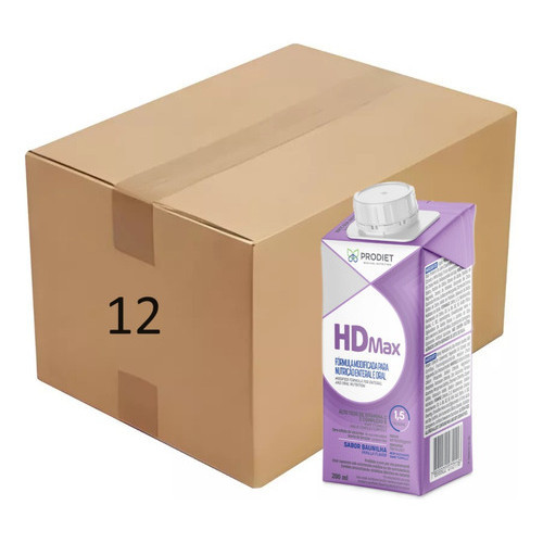 Kit 12 Un Hdmax 200ml Dieta Enteral Sabor Baunilha Prodiet