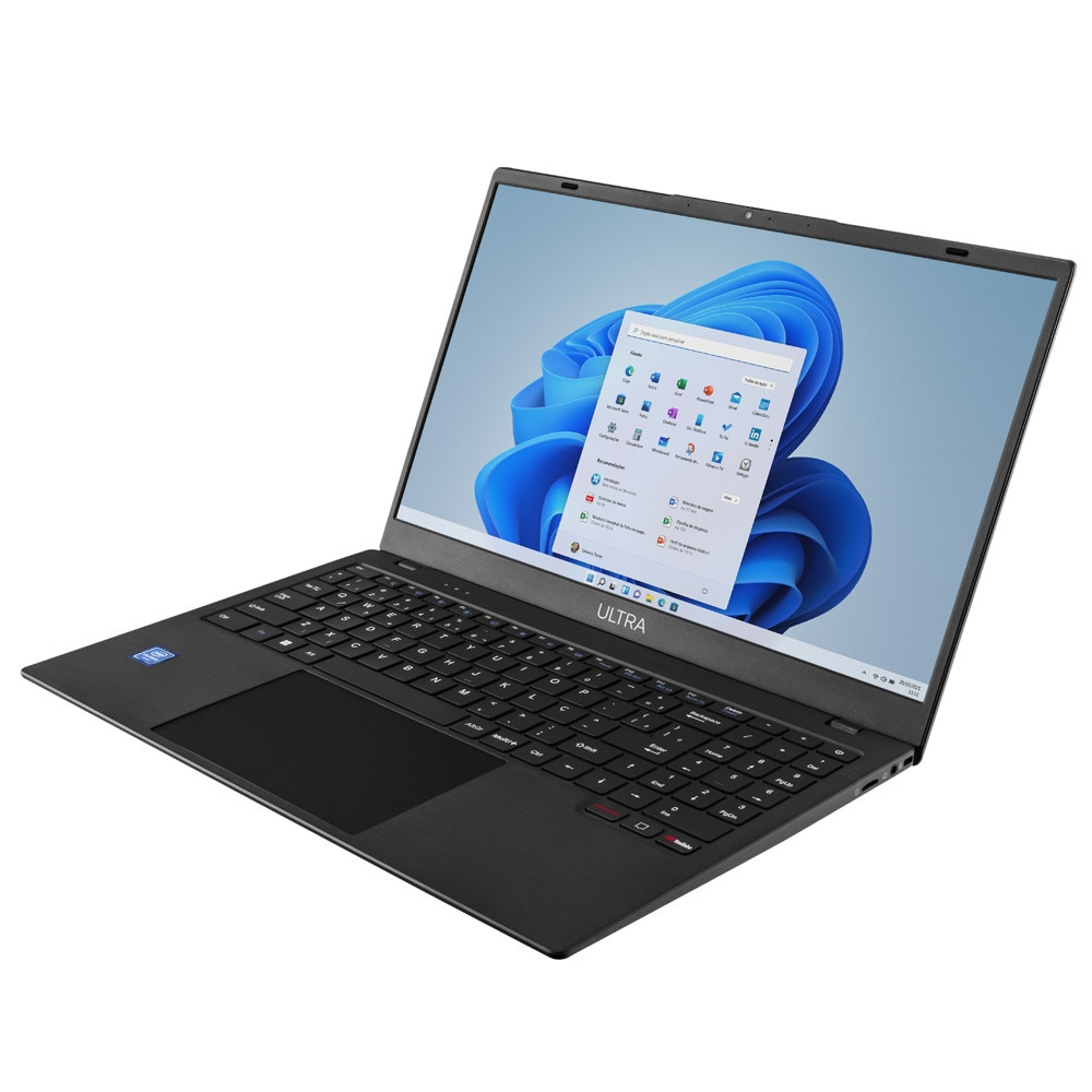 Notebook Ultra, Windows 11 Home, Tela 15,6 Pol HD, Celeron N4020C, Memória 4GB/128GB, Microsoft 365, Multi - UB261 - detalhe