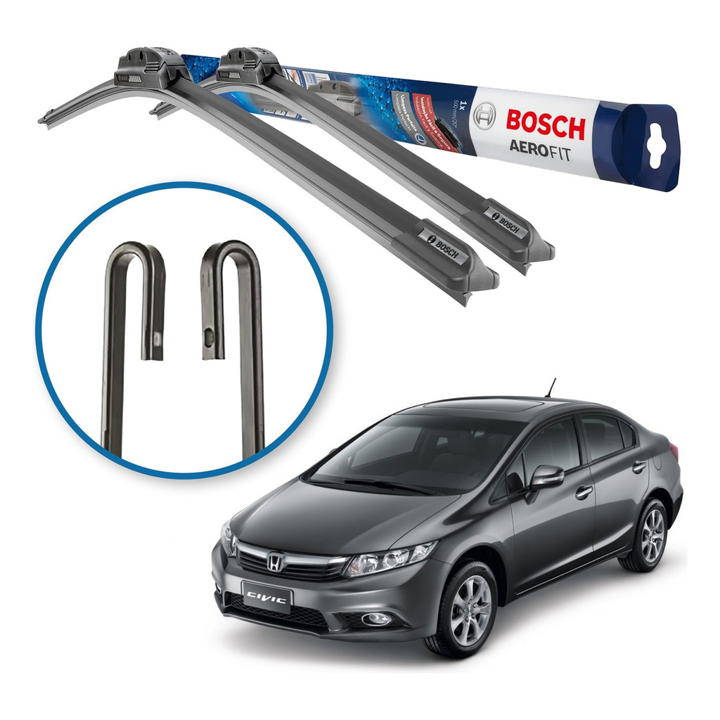 Limpador Bosch Aerofit Honda Civic 2012 2013 2014 2015 2016  Bosch em Oferta na Shopee