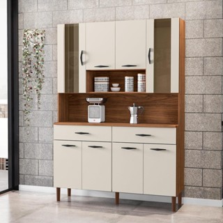 Armário de cozinha Kit 8 Portas 2 Gavetas Golden Kits Paraná em Oferta na Shopee