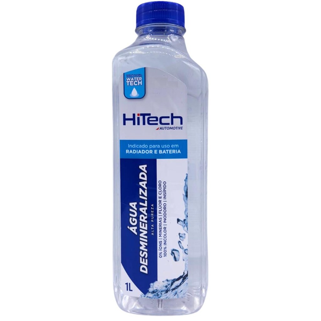 Agua Desmineralizada 1 Litro Veiculos Leve / Pesado / Agricola / Nautico - Hitech HT-1001