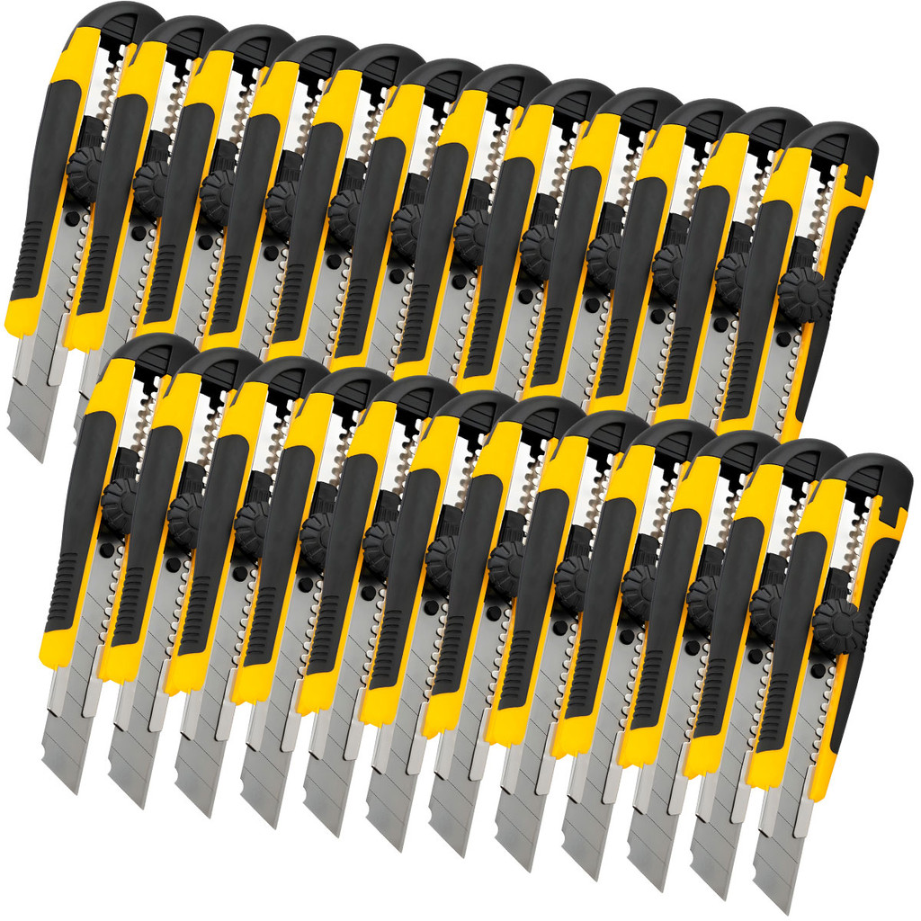 Caixa C/ 24 Uni Estilete 18mm Vonder Profissional Com Trava