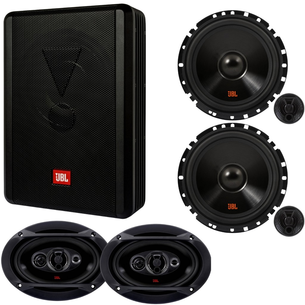 Subwoofer Caixa Sw8ams 200w + Kit 2 Vias Jbl + Falante 6x9