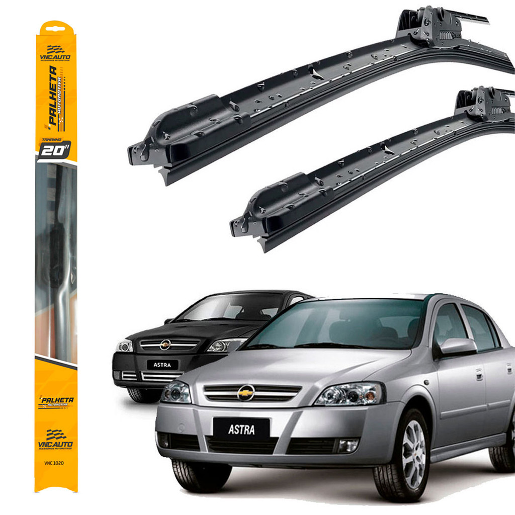Par de Palhetas para Limpador de Parabrisa Dianteiro para Chevrolet Astra 1999 Até 2019 em Oferta na Shopee
