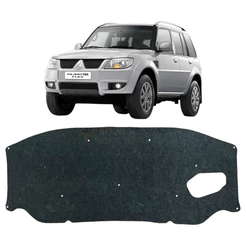 Forro Manta de Capô Anti Ruido Térmo Isolante Revestido do Pajero TR4 2004 a 2015 + Presilhas