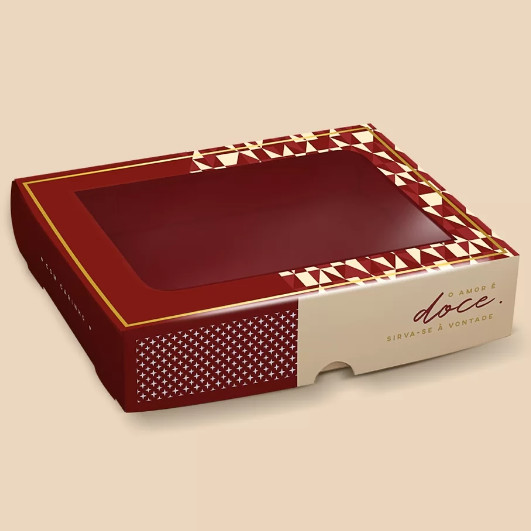 10 Caixas p/ 20 Doces com Visor Linha Magma páscoa 2080 (PASCOA JANGO OUTLET)