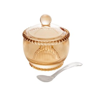 Açucareiro Wolff Pearl de Cristal Âmbar