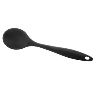 Colher para Servir Lyor Preta de Silicone 27cm x 6cm em Oferta na Shopee