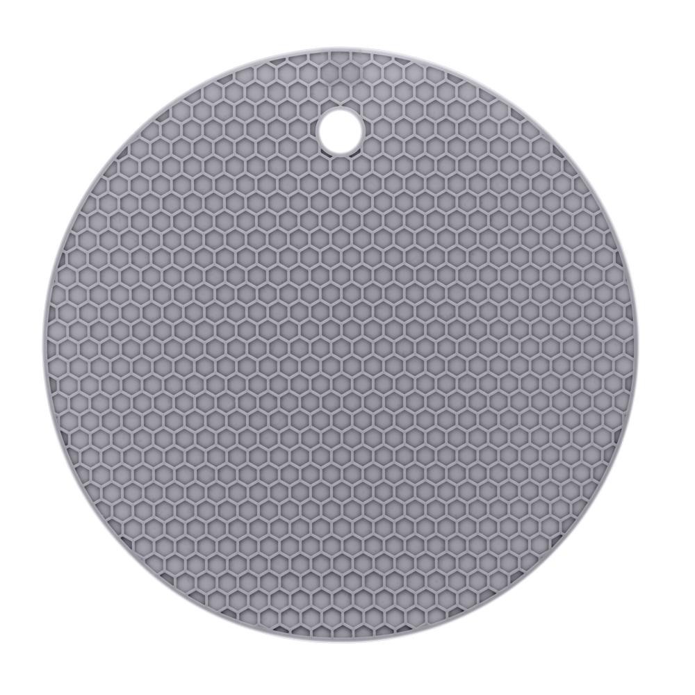 Descanso para Panela Lyor de Silicone Redondo Cinza - Home & Living