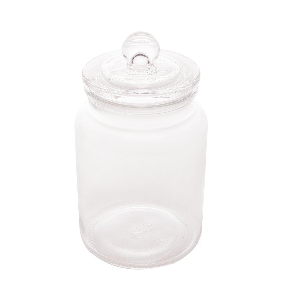 Porta Mantimento Lyor Arena de Vidro Incolor 1,1L - Home & Living