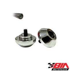 Pesos Guidão Pezinho Contra Peso Cromado Modelo Yamaha XTZ Lander 250 2006 2024 XTZ Teneré 250 2006 2018 XTZ 150