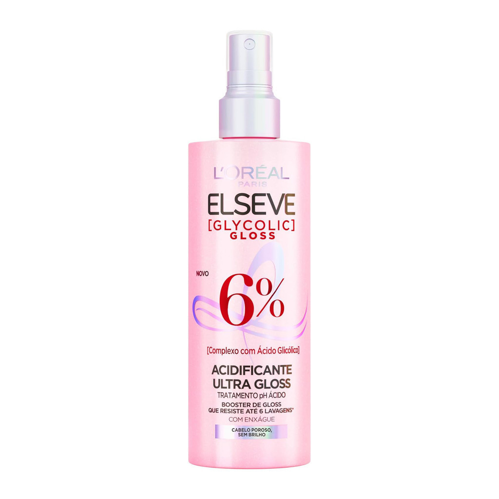 ACIDIFICANTE ULTRA GLOSS ELSEVE GLYCOLIC GLOSS 200ML em Oferta na Shopee